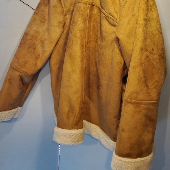 Old Navy Xxl Tall Tan Sherpa Lined Jacket - Picture 15 of 16